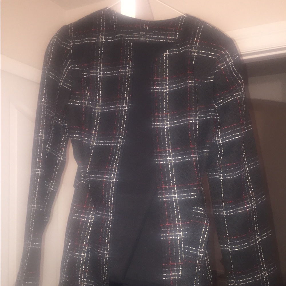 Black & Red Lined Suit